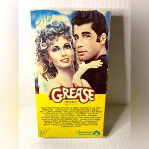 Vintage vhs tape of grease